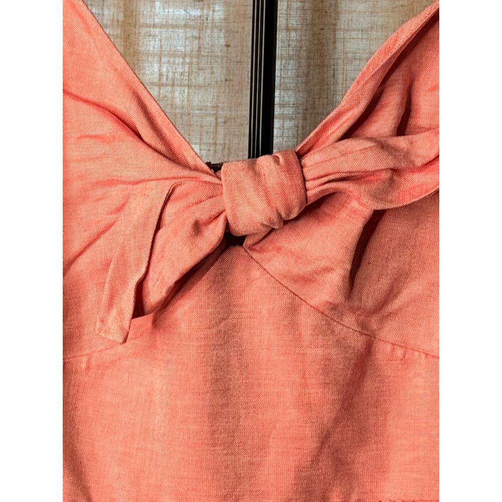 Loft pink linen blend jumpsuit NWT 12 - Picture 3 of 8